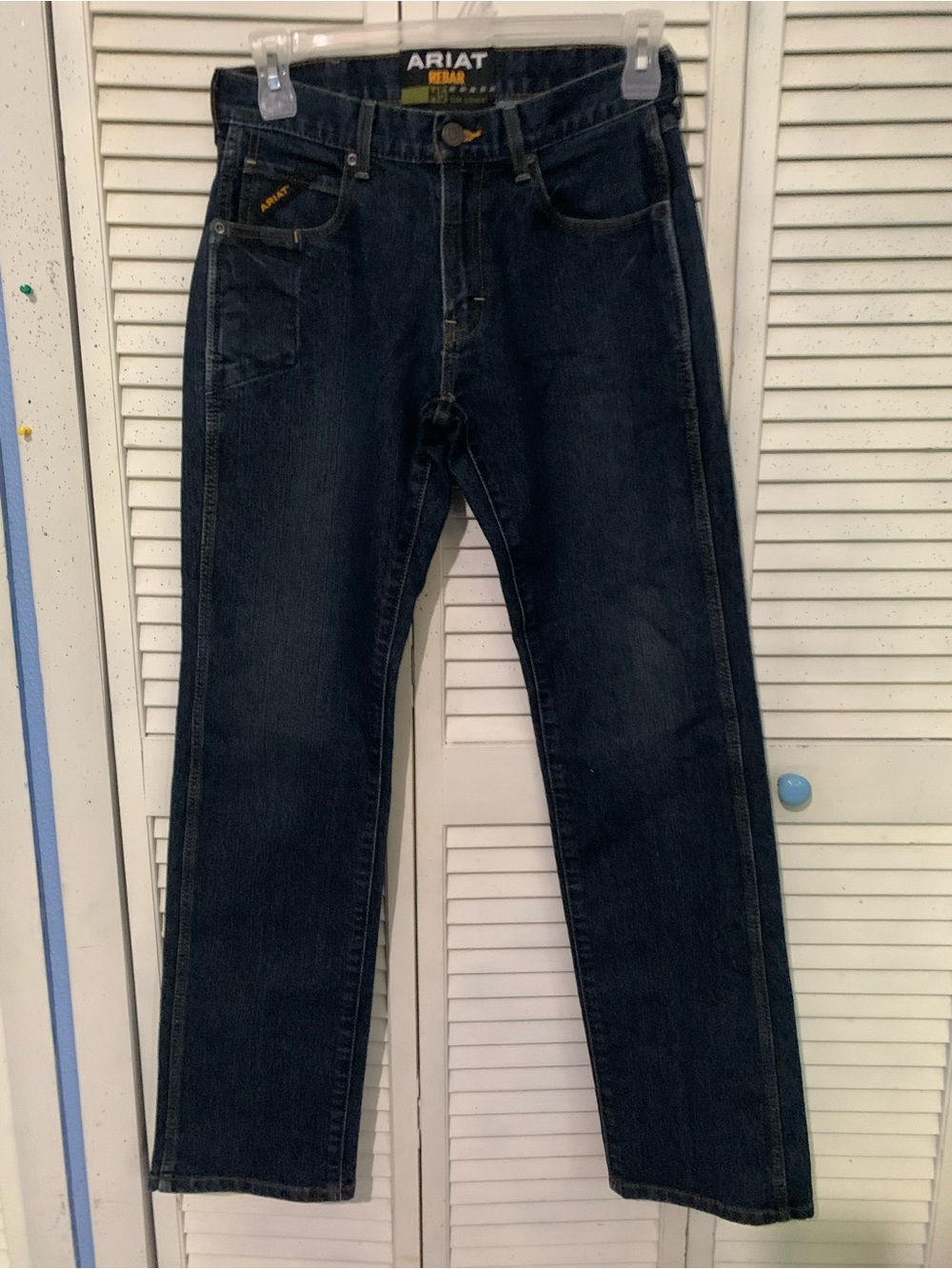 Ariat Rebar M5 Men’s Indigo Slim Straight-Leg Work Jeans